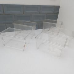 【5個0円】ミニプランターに虫かごに透明飼育ケースフタなし5個メ...