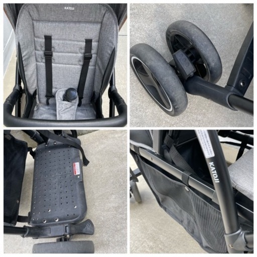 【軽量2人乗りベビーカー】 KATOJI 2-Seater 折りたたみ可能