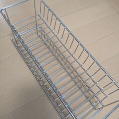 【無印良品】ステンレスボトルラック・２段　の画像