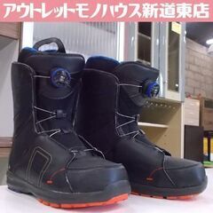SALOMON BOA 28.5cm スノーボードブーツ MANTIS スノボ ブラック ブルー ボア サロモン マンティス ソフトブーツ 札幌市東区 新道東店