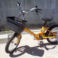 キッズ 自転車 黄色 自転車の中古が安い！激安で譲ります・無料