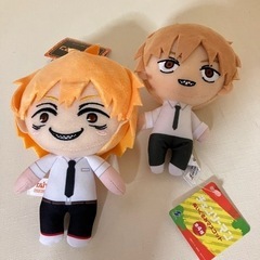 【無料】チェンソーマン　デンジ　ポチタ　ぬいぐるみセットの画像