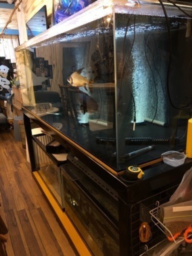 【鉄製】1800大型水槽用水槽台【アイアン家具】