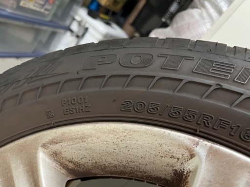 205/55RF16 16インチ 4本セット ホイール付き　BMW 純正タイヤ