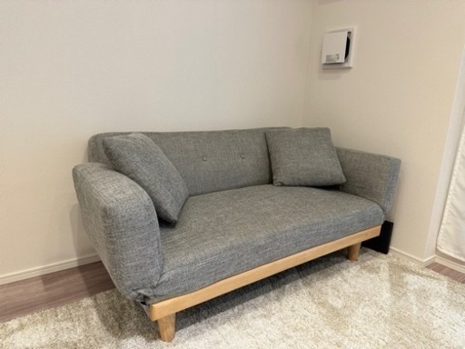 【美品】LOWYA  2人掛けソファ ソファーベッド