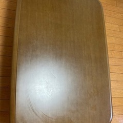 テーブル 茶色 ローテーブルの画像