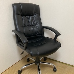 山善 ハイバックレザーチェア