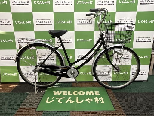 【成約済】【整備済】【ブリヂストン/3段ギア/26インチ/ファミリー自転車/オートライト/ブラック】【No.180】