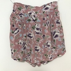 花柄キュロットスカート