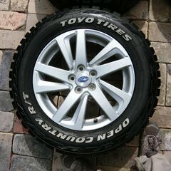 スバルXV ホワイトレターオフロードタイヤホイル付き4本セットの画像