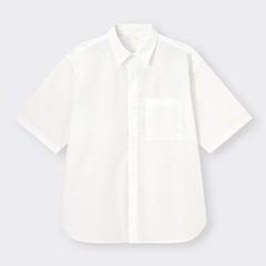 【GU】ブロードオーバーサイズシャツ(5分袖)+E 2枚セットの画像
