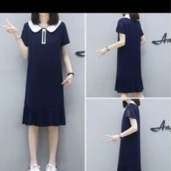 決まりました ワンピース ネイビー