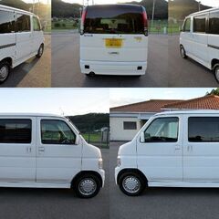 【売約済み・ありがとうございました】バモス ターボ 【デジタルルームミラー/4速オートマ/パワステ/エアコンOK/ETC/キーレス/バリ山タイヤ/タイベル交換歴有/人気の軽バス】車検令和6年6月16日 走行15.5万キロの画像