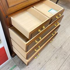 maruni マル二木工 地中海シリーズ ライティングビューロー デスク チェスト 高級 無垢 アンティーク クラシック★買取帝国 志木店の画像