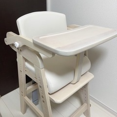 タンスのゲン　ハイチェア　ホワイトアイボリー