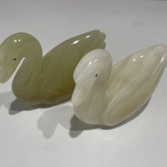 大理石　鳥　オブジェ　ペーパーウェイト