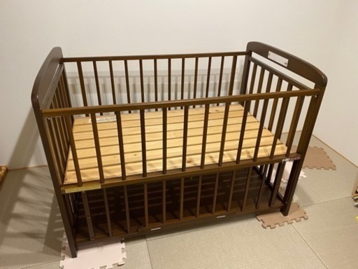 ベビーベッド　天然木製　サワベビー SAWABABABY
