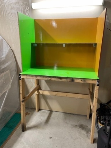 作業机　背が高い方向け　DIY 頑丈　剛性