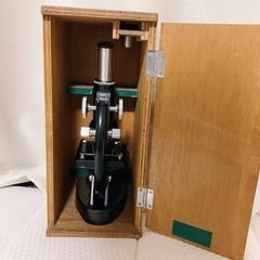 【お譲り先決定】昭和レトロ●EIKOW 顕微鏡 木箱あり●アンティーク●ヴィンテージの画像