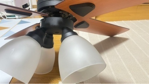 (未使用)シーリングファン　電球付き