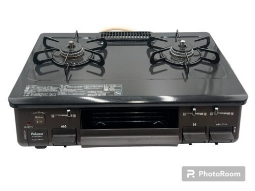 中古 パロマPaloma パロマ ガステーブル ガスコンロIC-S87BM-1L 都市ガス用 21年　家電