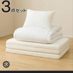 ニトリ　敷布団+敷布団、掛け布団、枕セット
