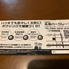広島パークレーン特別優待券の画像