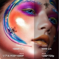 ✨新品✨自宅映画館！推し活にも！高画質・大画面！4K対応　プロジェクター　家庭用の画像