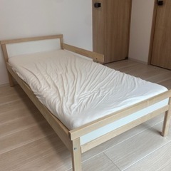 【状態良し】IKEA 子ども用ベッド、マットレスセット