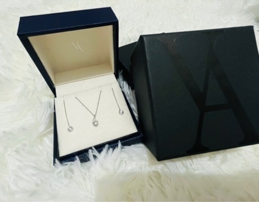 ✴︎ VENDOME青山ネックレス、イヤリングセット✴︎プラチナダイヤモンド