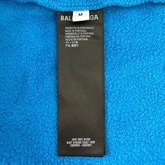 BALENCIAGA】キャンペーン ロゴ オーバーサイズ パーカー ブルー M