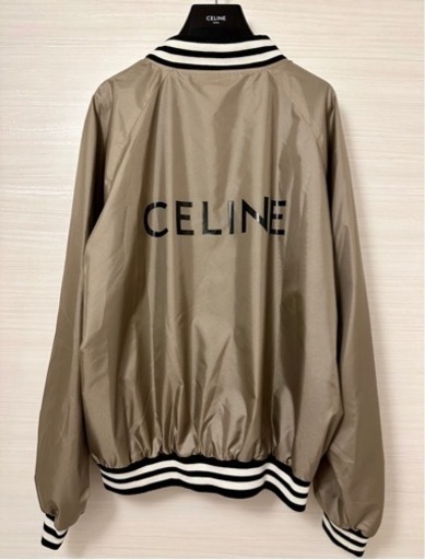 CELINE】テディブルゾン ナイロンジャケット スタジャン スカジャン ロゴ