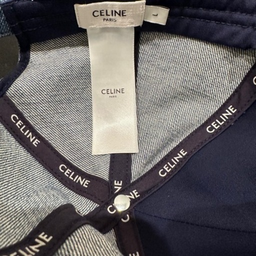 【CELINE】トリオンフ ベースボールキャップ / ユニオンウォッシュ デニム 新作