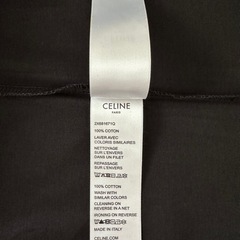 【CELINE】セリーヌ ルーズ Tシャツ コットンジャージー ブラック 半袖M②の画像
