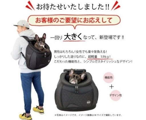 eMus リュックサックキャリー　黒