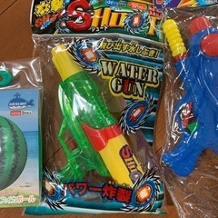 新品　水遊びセット🔫⚽️の画像