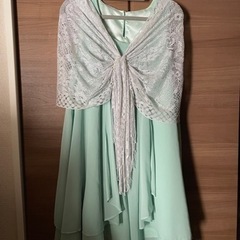 パーティードレス羽織り、バック3点セット　結婚式、ウェディング、パーティーの画像