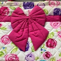 未使用ナラヤ花柄キルティングトートバッグの画像