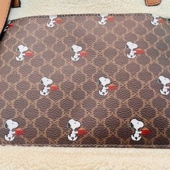 美品　SNOOPY ボア　トートバッグ　白　ホワイトの画像
