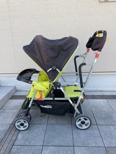 2人乗りベビーカー レインカバー付 ジュービーカブース