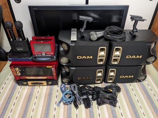 カラオケ機器（プレミアムDAMⅡ）一式フルセット