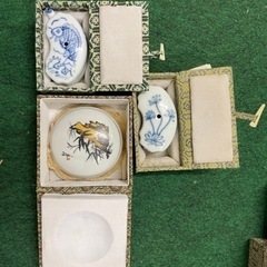 書道用品　筆、墨、水差しの画像