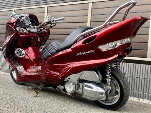 YAMAHA・マジェスティ・オールワインレッド・カスタム多数・全国陸送可