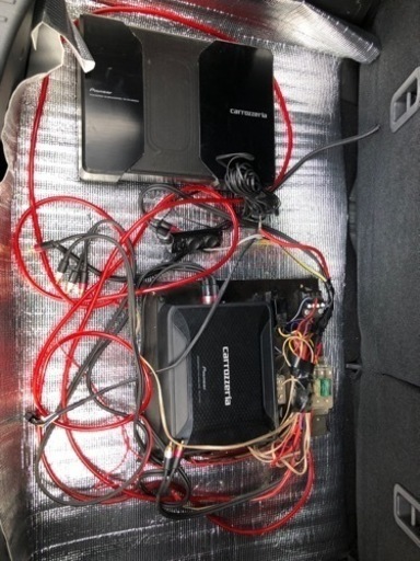 カロッツェリア　アンプ、ウーファー、配線セット！