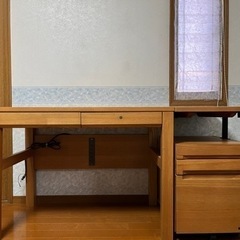 【決まりました】学習机　シンプルデスク　パソコン机　大塚家具　