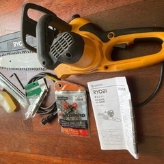 RYOBI  リョービ　チェーンソー　AC100V  フルセットの画像