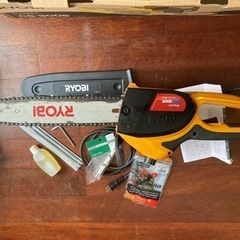 RYOBI  リョービ　チェーンソー　AC100V  フルセットの画像