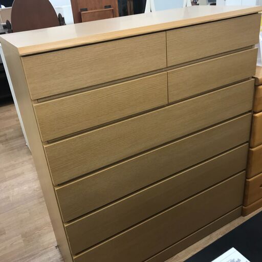 ★ジモティ割あり★ タンス 木目調 H120×W104×D43 クリーニング済み KJ22563