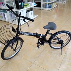 ★ジモティ割あり★  折りたたみ自転車 20インチ 黒 クリーニ...