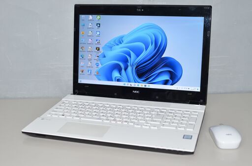中古ノートパソコン Windows11+office 新品爆速SSD256GB NEC GN242FRAB core i3-7100U/メモリ8GB/15.6インチ/DVDマルチ/webカメラ/無線内蔵